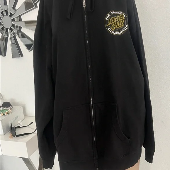 The original Santa Cruz California,women’s,Black Jacket with Gold Logo Size 2XL - Picture 6 of 17
